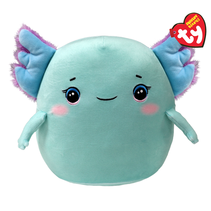 Ty Squishy Beanies 10" - Charlie the Axolotl soft toy