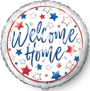 Welcome Home Foil Balloon (Optional Helium Inflation)