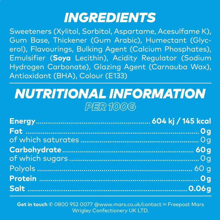 Wrigley's Extra Ice Chewing Gum, Ice Spearmint Flavour with Microgranules, 30 Packs of 10 Pieces, Sugar Free Bulk Pack Gum with Xylitol (300 pieces))