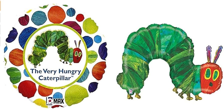 The Very Hungry Caterpillar 18" Foil Balloon (Optional Helium Inflation)