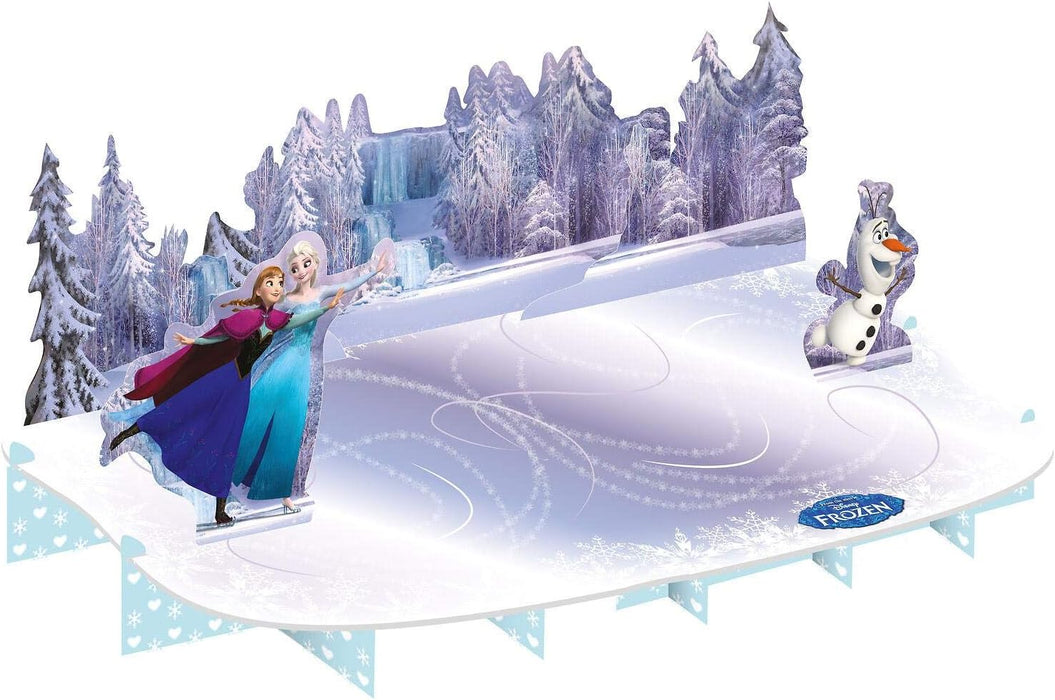 Frozen Cake Stand Featuring Anna, Elsa and Olaf
