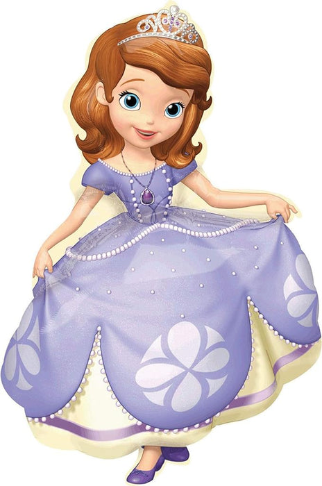 Sofia The First SuperShape Balloon - 26" Foil Helium (Optional Helium Inflation)