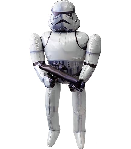 Star Wars Stormtrooper Airwalker Foil Balloon (Optional Helium Inflation)