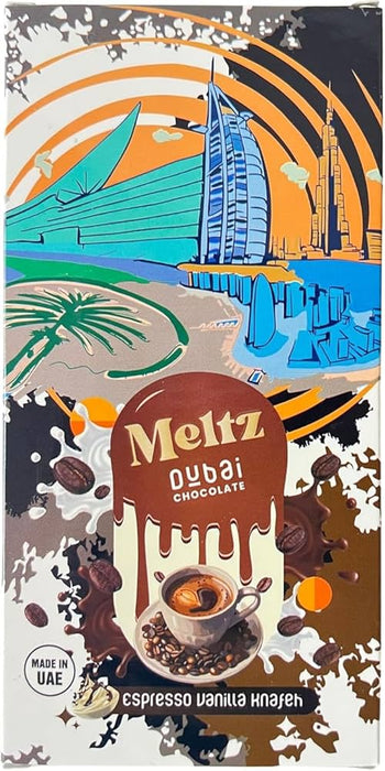 Dubai ORIGINAL Chocolate Bar - Meltz Select your Flavour Knafeh Net Weight 75g/192g