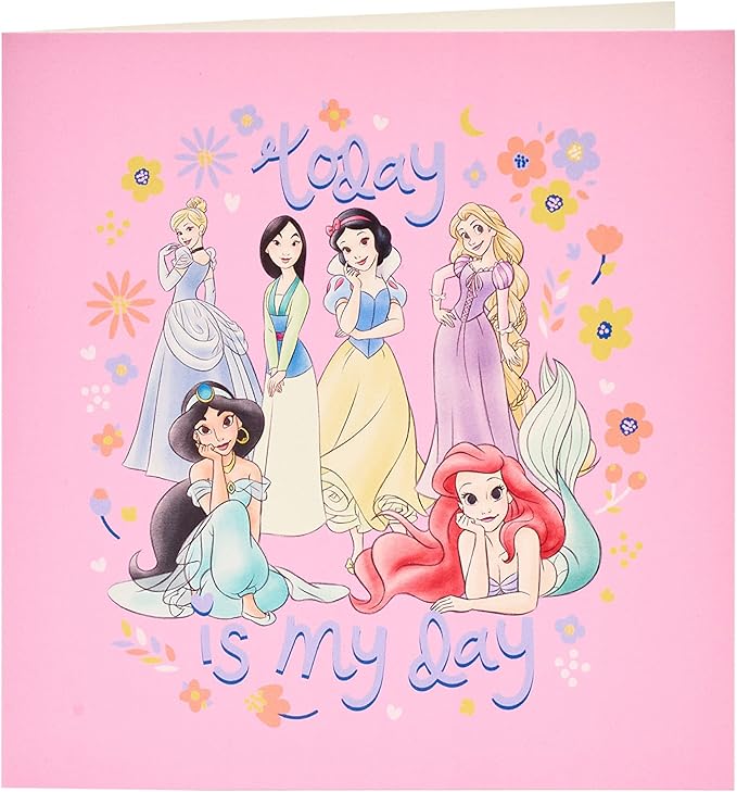 Disney Princess Packaged Wrap - UK Greetings Disney Wrap, Card and Tag Pack Bundle 688966-0-1