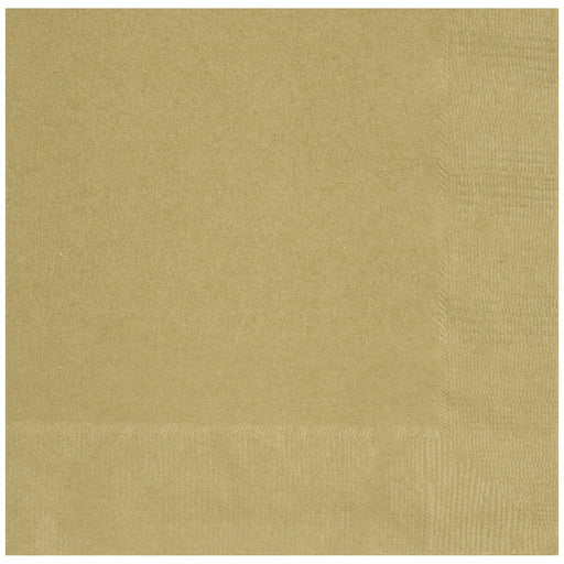 Gold Luncheon Napkins 20 Pack