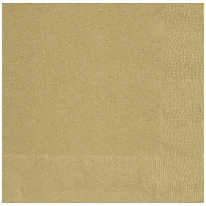 Gold Luncheon Napkins 20 Pack