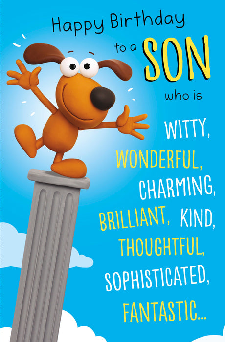 Crackers | Birthday Card Son Hum | Happy Birthday Gifts | Him, Boys, Men | With Envelope