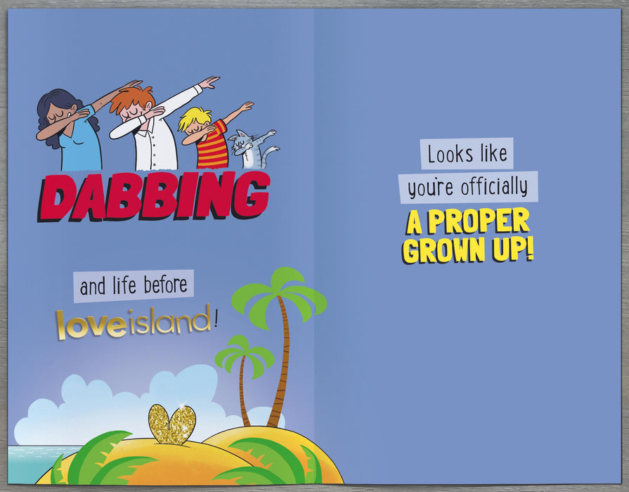 Giggles Remember When Birthday Card for 21st, Hum Design