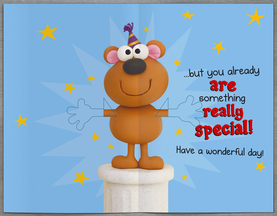 Crackers Birthday Card for Grandson, Hum Design