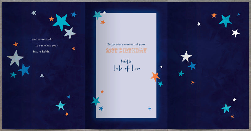 Gibson | Birthday Card 21st Son | Happy Birthday Gifts | With Envelope