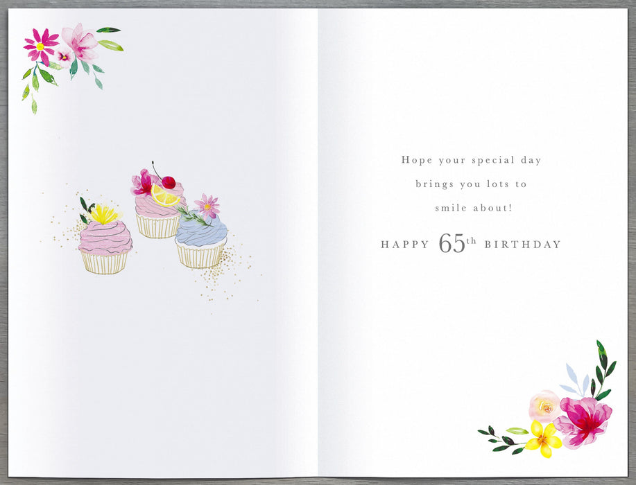 Gibson Birthday Card for 65th, Conv Design