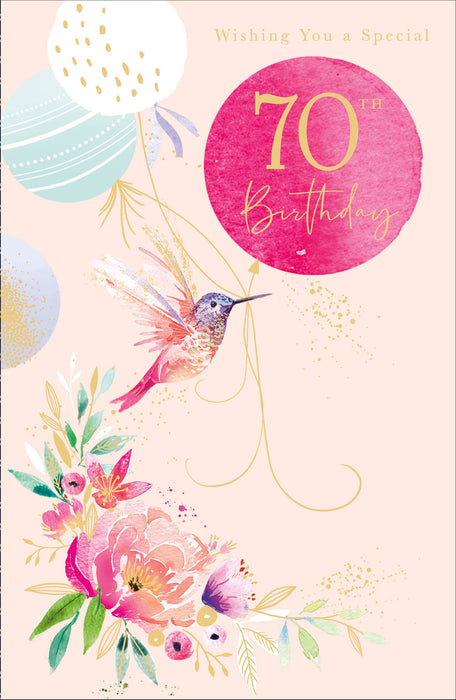 Gibson | Birthday Card 70th | Happy Birthday Gifts | With Envelope