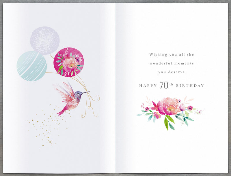 Gibson | Birthday Card 70th | Happy Birthday Gifts | With Envelope