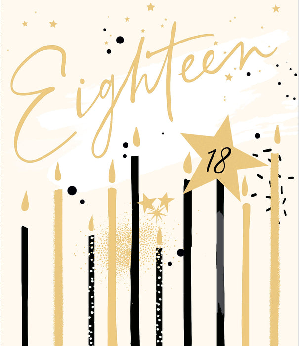 Starstruck Birthday Card for 18th, Conv Design