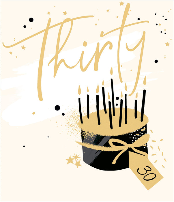Starstruck Birthday Card for 30th, Conv Design