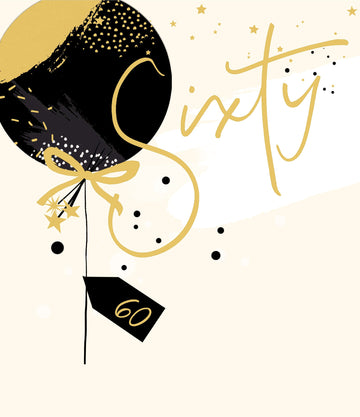 Starstruck | Birthday Card 60th | Happy Birthday Gifts | With Envelope