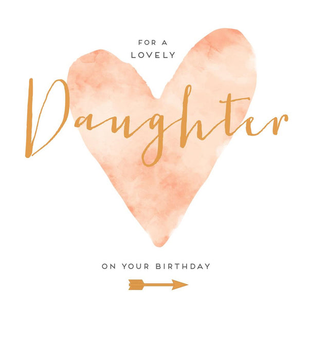 Carlton | Birthday Card Daughter | Conventional Design | With Envelope