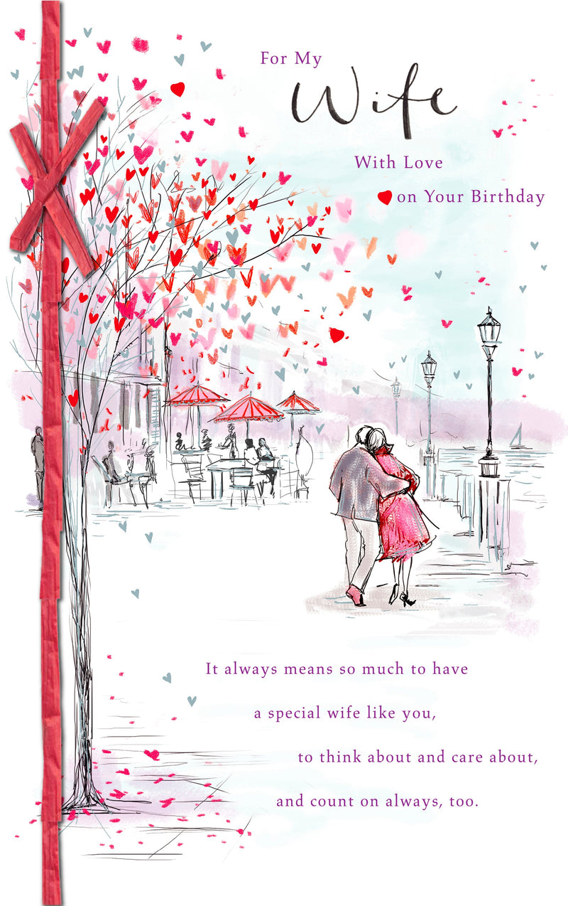 Artist's | Birthday Card Wife | Happy Birthday Gifts | Her, Girls, Women | With Envelope