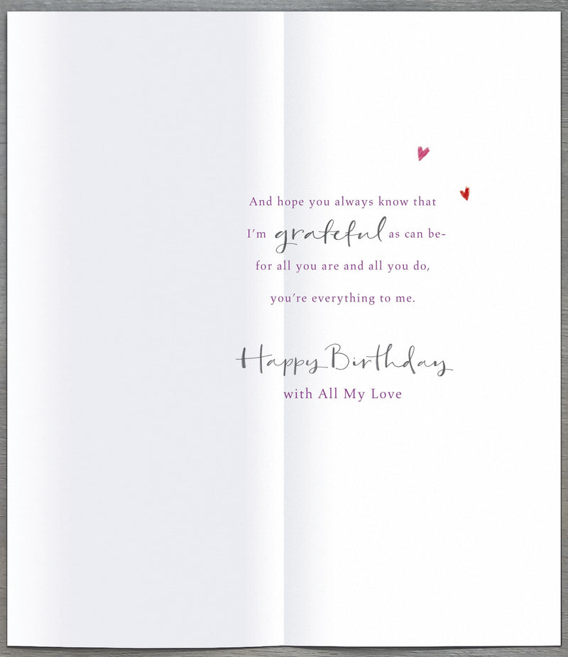 Artist's | Birthday Card Wife | Happy Birthday Gifts | Her, Girls, Women | With Envelope