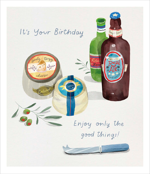 Brushstrokes Birthday Card for Conv, Conv Design