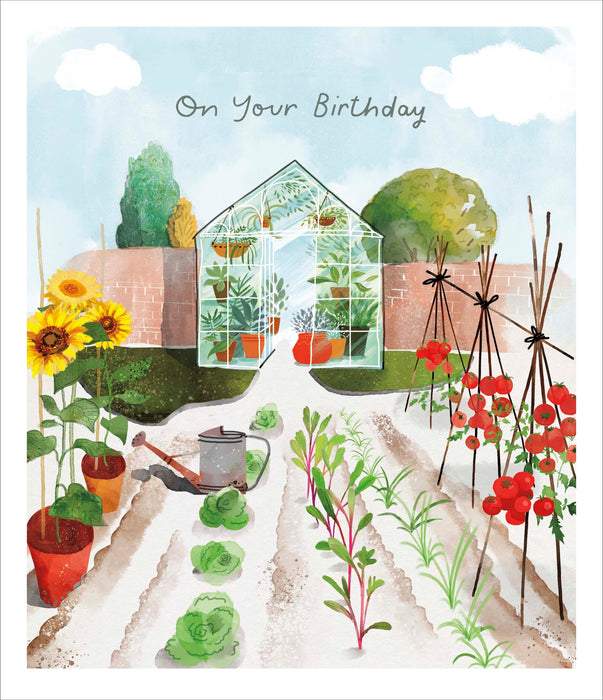 Brushstrokes Birthday Card for Conv, Conv Design