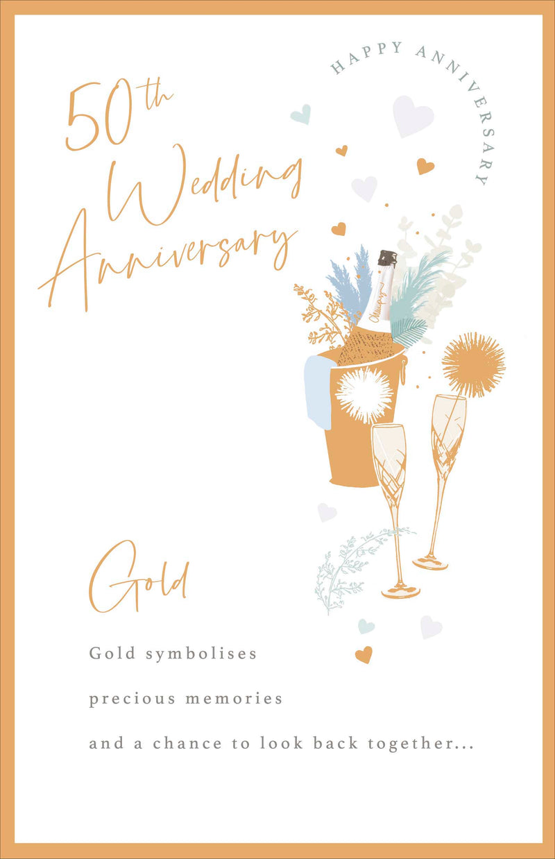 Gibson | Wedding Anniversary Card | Conventional Design | With Envelope