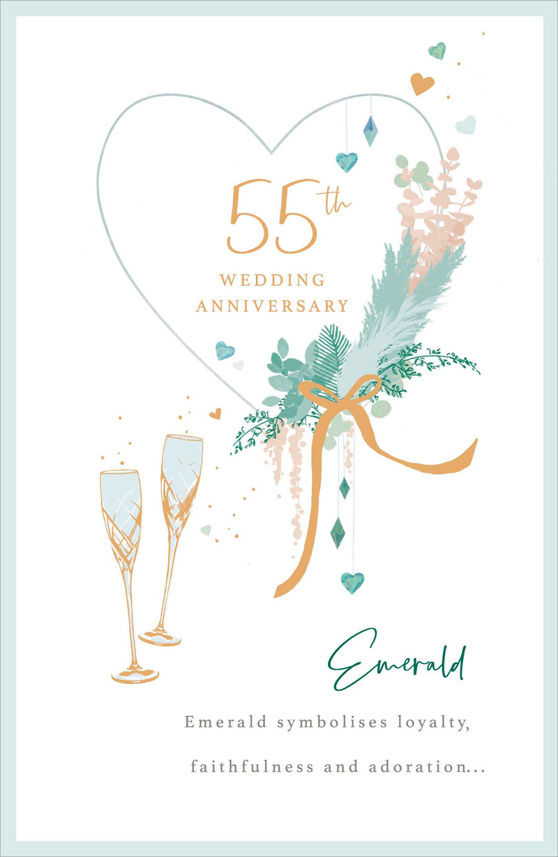 Gibson | Wedding Anniversary Card | Conventional Design | With Envelope