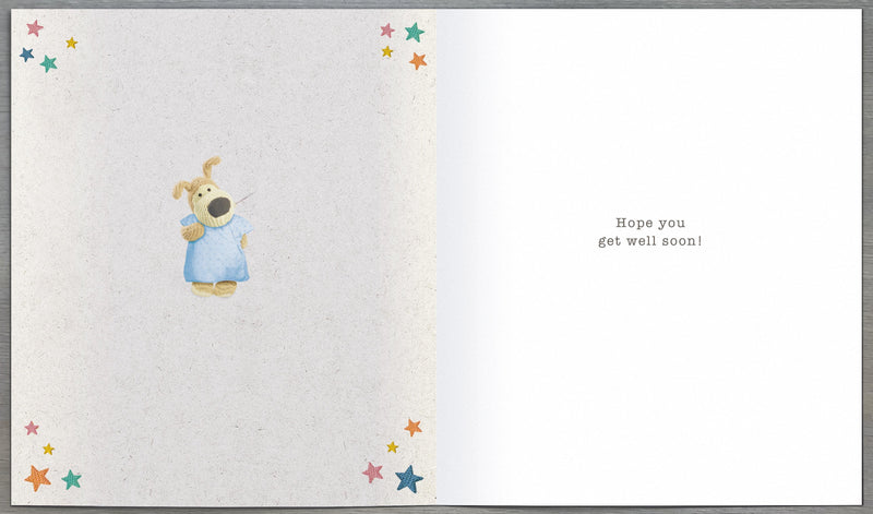 Boofle | Get Well Hospital Cute | Card and Gift | With Envelope