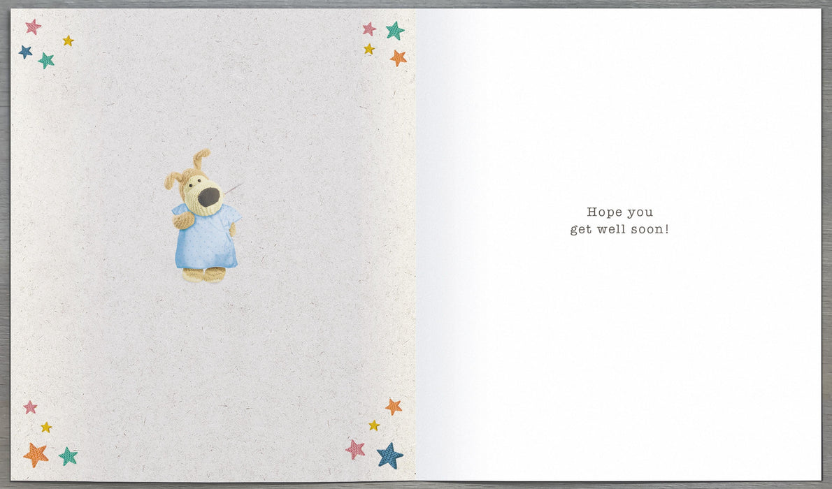 Boofle | Get Well Hospital Cute | Card & Gift | With Envelope