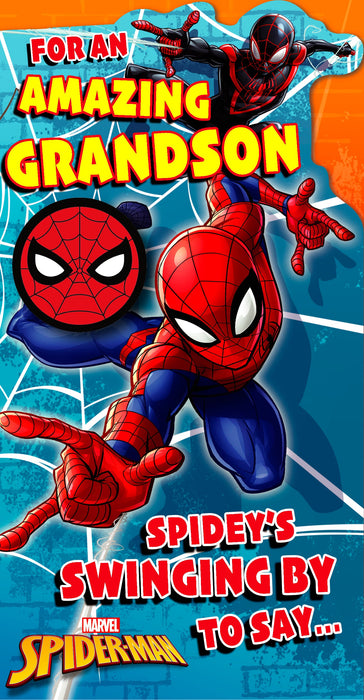 Disney | Birthday Card Grandson 7-12 Juv | Happy Birthday Gifts | Him, Boys, Men | With Envelope