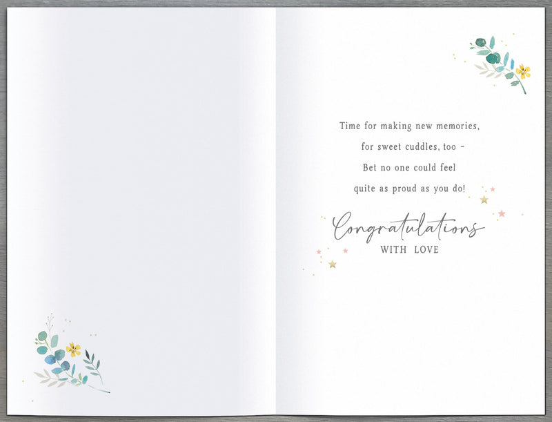Gibson | New Baby Card Great Granddaughter | Conventional Design | With Envelope