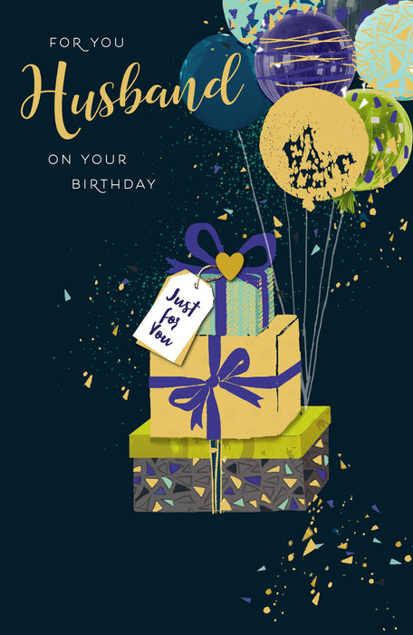 Carlton Birthday Card for Husband, Conv Design