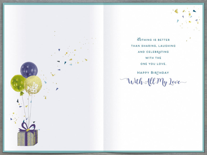 Carlton | Birthday Card Husband | Conventional Design | With Envelope