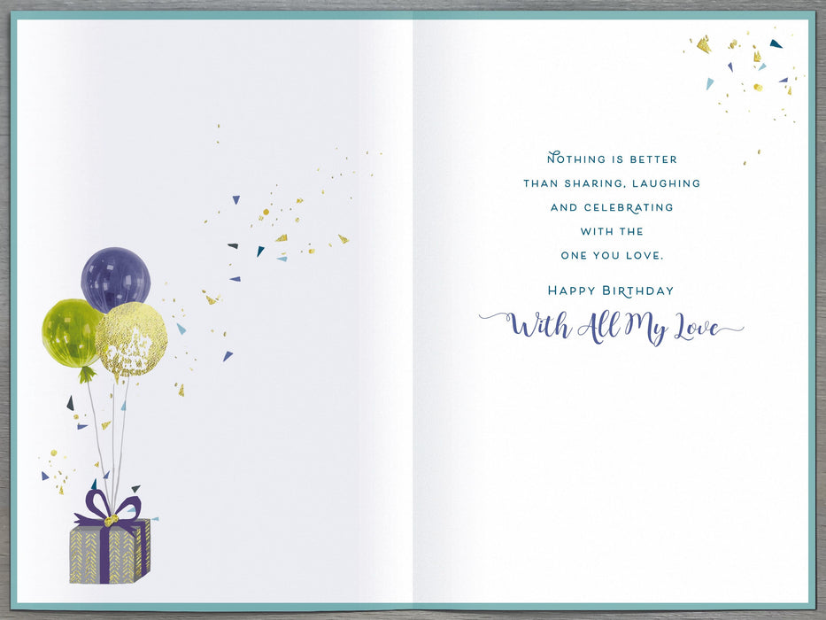 Carlton Birthday Card for Husband, Conv Design
