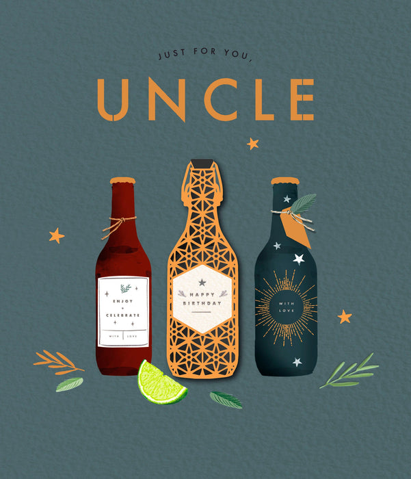 Apothecary Birthday Card for Uncle, Conv Design