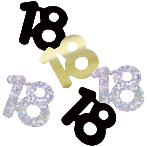 Glitz 18 Black Foil Confetti 14g