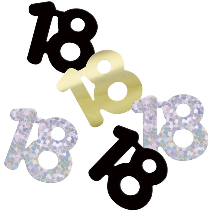 Glitz 18 Black Foil Confetti 14g