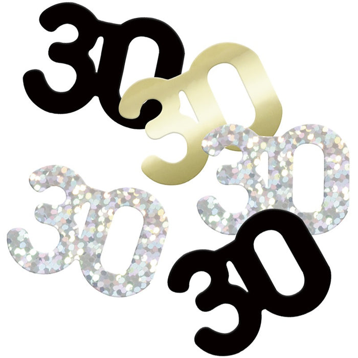 Glitz 30 Black Foil Confetti 14g