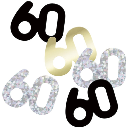 Glitz 60 Black Foil Confetti 14g