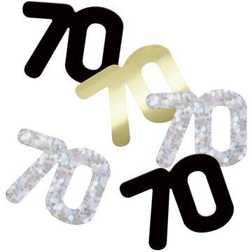 Glitz 70 Black Foil Confetti 14g