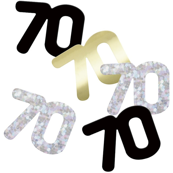 Glitz 70 Black Foil Confetti 14g