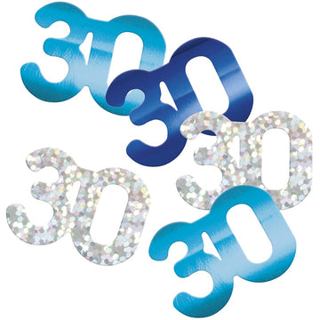 Glitz 30 Blue Foil Confetti 14g
