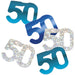 Glitz 50 Blue Foil Confetti 14g