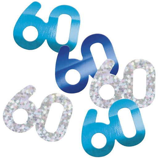 Glitz 60 Blue Foil Confetti 14g