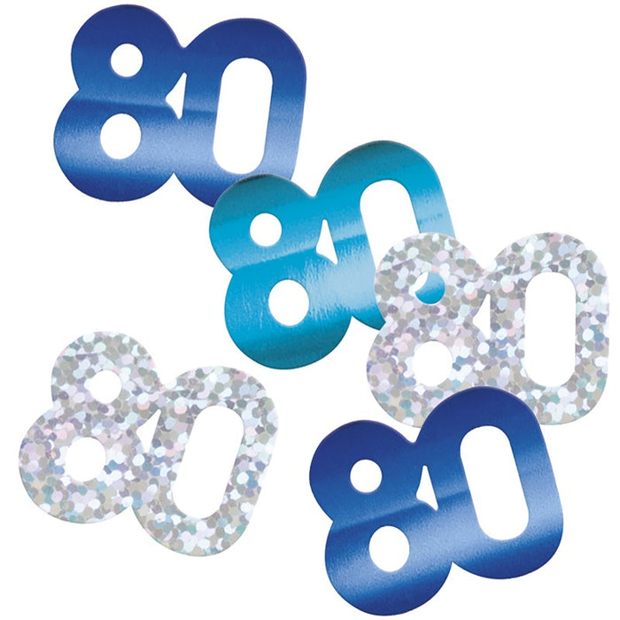 Glitz 80 Blue Foil Confetti 14g