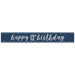 Glitz Blue 13 Prism Foil Banner 9 ft