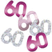 Glitz 60 Pink Foil Confetti 14g