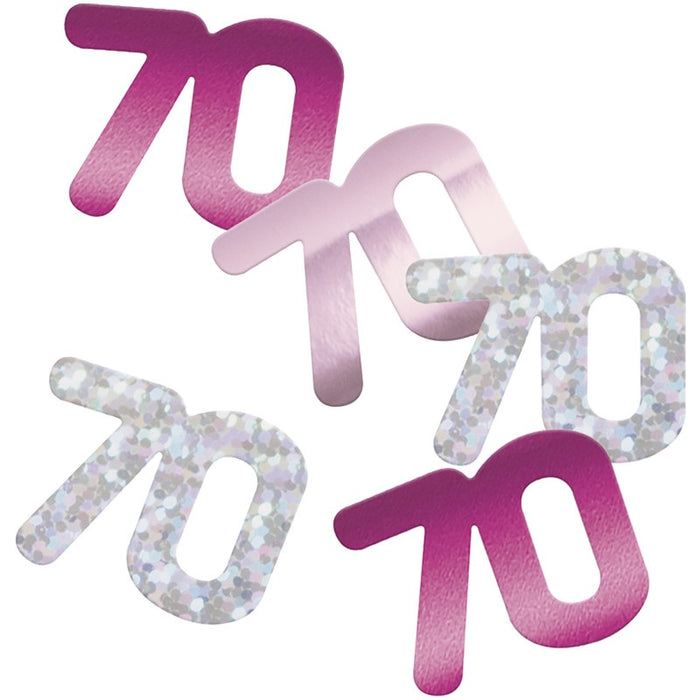 Glitz 70 Pink Foil Confetti 14g