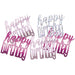 Glitz Happy Birthday Pink Foil Confetti 14g